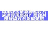 海角社区依靠哪些收入来源实现盈利？揭秘其赚钱模式与发展策略
